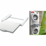 Kit di Sovrapposizione per Lavatrice e Asciugatrice+Ripiano Estraibile Base Torre Pro L60 | Meliconi